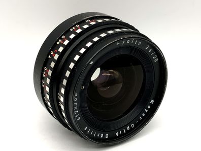 Meyer-Optik Görlitz 30mm 1:3.5 Objektiv Lydith Zebra Festbrennweite (Exa)