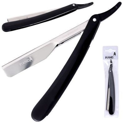 Professionelles Friseur-Barbiermesser mit ergonomischem Griff, schwarz