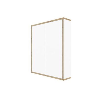 Wandschrank MORENA mit 2 Türen, Weiß/Eiche