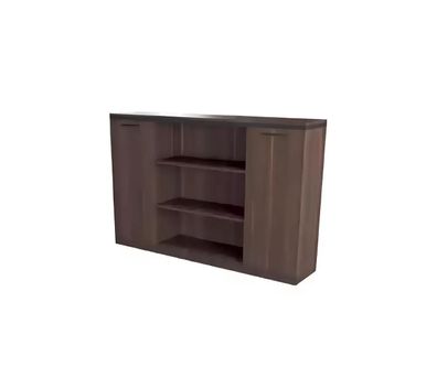 Bücherregal Regal Büro Bücherregal Arbeitszimmer Design Holz Braun Neu