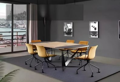 Großer Besprechungstisch Moderne Bürotische Seminartisch Office Einrichtung