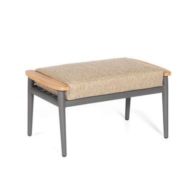 Sonnenpartner Montgomery Hocker Fußhocker Sitzhocker Teakholz 48 x 77 x 44 cm