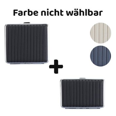Champ Zigarettenetui Grooved mit Gummiband 2er Set, Farbe nicht wählbar