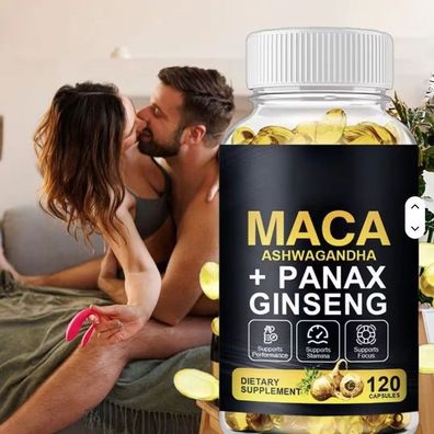 MACA Extreme - 120 Kapseln - Extra Stark mit 10000mg / Tag - Vegan & Hochdosiert