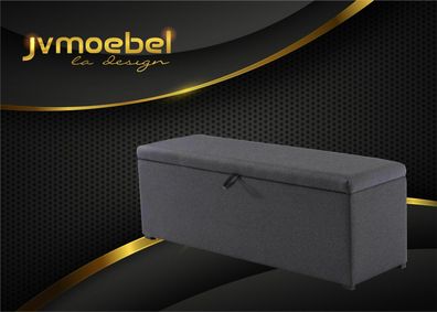 Truhe Aufbewahrung Box Luxus Schlafzimmer Hocker Textil Fußhocker 120x60x40cm