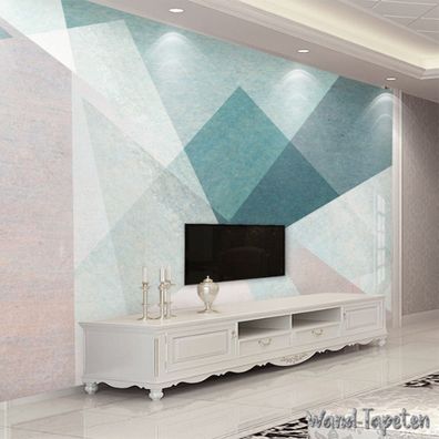 Vlies Fototapete Wandtapete Wandbilder Handgemalte Moderne Geometrische 4030