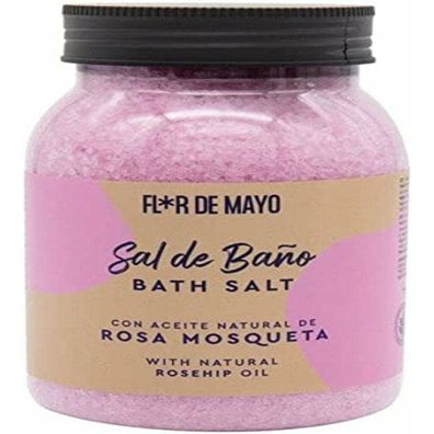 Flor De Mayo Sal De Baño Rosa Mosqueta 650g