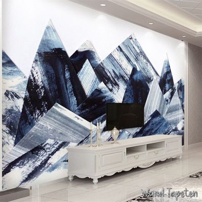 Vlies Fototapete Wandtapete Wandbilder Abstrakte Landschaft und Bergkette 4036