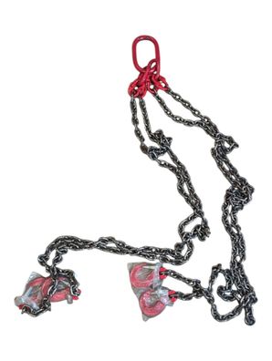 Mophorn Kettenaufhängevorrichtung Sicherungskette 2 m, 4 Teile Hochfest