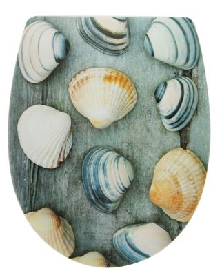 Thermoplast WC-Sitz mit Absenkautomatik, Kunststoffscharnier WC Deckel