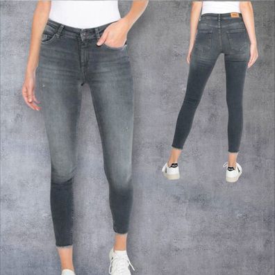 ONLY Blue Denim Blush - Skinny Mid Waist Ankle Jeans (L32)