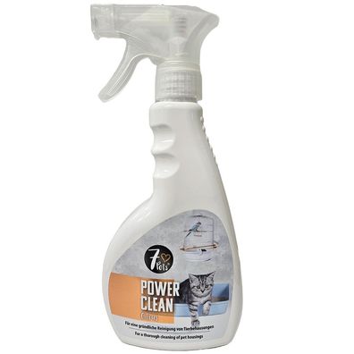 7 Pets® Power Clean - Citrus- antibakterieller Reiniger für Käfige, Volieren & Gehege