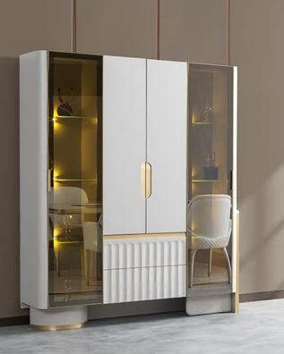 Luxus Schrank Design Vitrine Glasschrank Vitrinen Schränke Wohnwand Anrichte