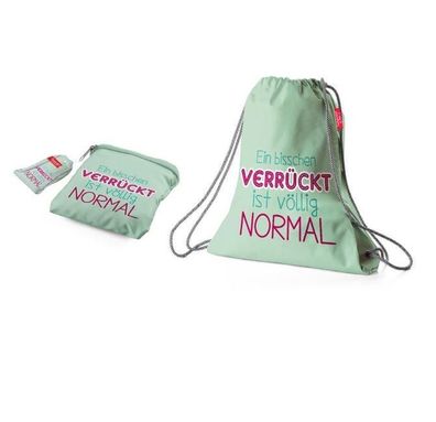 LaVida Turnbeutel für Dich Ein bisschen verrückt ist völlig normal