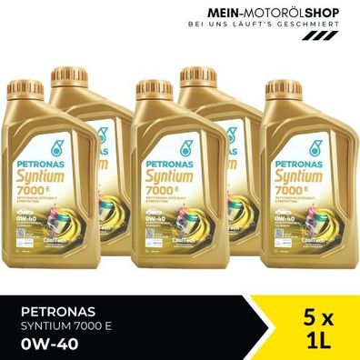 Petronas Syntium 7000 E 0W-40 SP 5x1 Liter