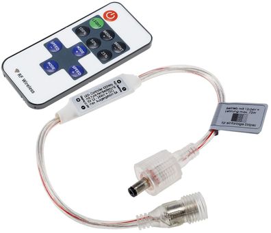 Funk-Controller für LED-Stripes mit Fernbedienung, 12-24V, 72Watt