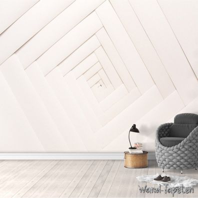 Vlies Fototapete Wandtapete Wandbilder 3D Effekt Geometrische Stil 4068