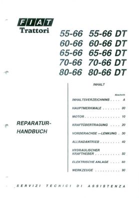 Fiat Reparatur Handbuch 45 -66 V 45-66 DTV 55-66 V 55-66 DTV 55-66 F 55-66 DTF 60-66