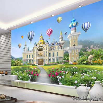 Vlies Fototapete Wandtapete Wandbilder 3D Prinzessinnen Traumschloss 4073