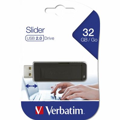 USB-Stick 32GB Verbatim 2.0 Store'n Go "Slider" retail