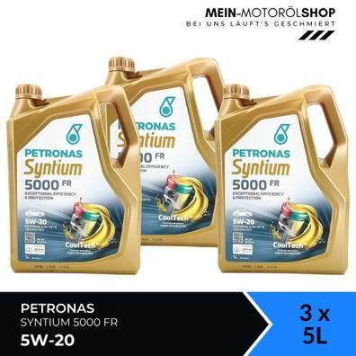 Petronas Syntium 5000 FR 5W-20 SN 3x5 Liter
