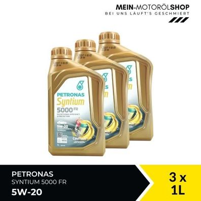 Petronas Syntium 5000 FR 5W-20 SN 3x1 Liter
