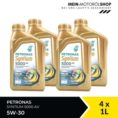 Petronas Syntium 5000 AV 5W-30 SN 4x1 Liter
