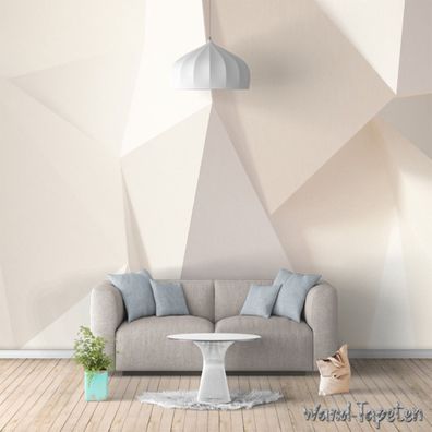 Vlies Fototapete Wandtapete Wandbilder 3D Stil Geometrie Muster 4085