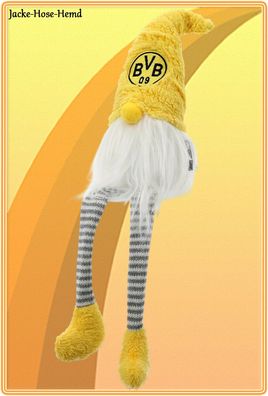 Weihnachtswichtel Borussia Dortmund BVB Wichtel Filz sitzent Gr. 10x9x46cm NEU