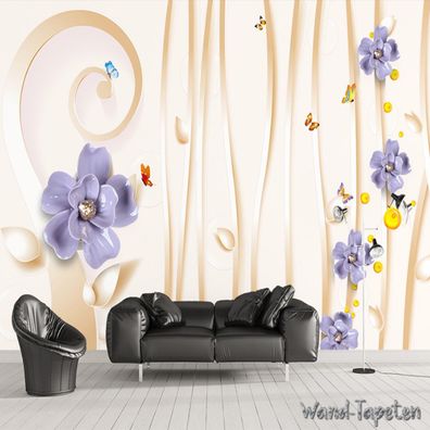 Vlies Fototapete Wandtapete Wandbilder 3D Effekt Moderne Schmuck 4100