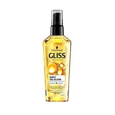 Schwarzkopf Gliss Haaröl Tägliches Öl-Elixier mit Öltröpfchen, 75ml