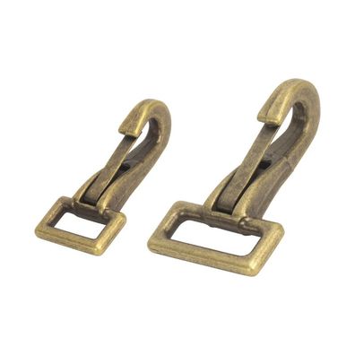 Schnapp-Karabiner, Lederzubehör, für Lederetuis, Taschen, Armbänder uvm