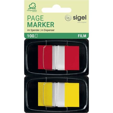 SIGEL Z-Marker Haftmarker farbsortiert 2x 50 Streifen