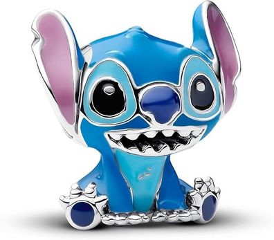 Original Pandora x Disney Stitch Charm aus Sterling Silber - Blau