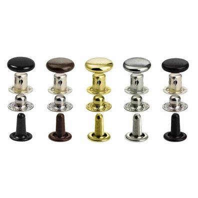 10 Segma Druckknöpfe, Leder Knöpfe, für Gürtel, Wallets, Armbänder uvm