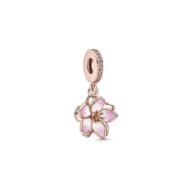 Pandora Kirschblüten Charm-Anhänger 14 K vergoldet