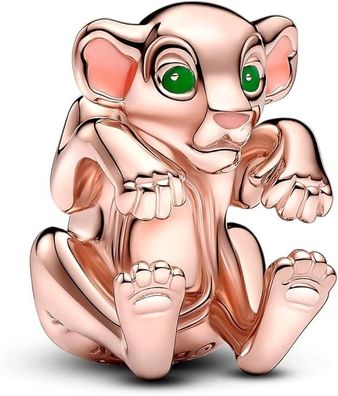 Pandora Disney Der König der Löwen Charm Nala, 14 Karat Roségoldvergolde