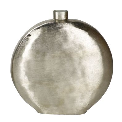 Lambert Botero Deko Gefäß/Vase Aluminium, vernickelt, matt gebürstet H 48 cm, B