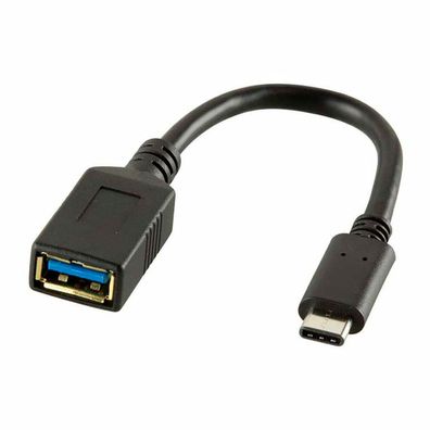 Logilink Adapter USB-A(f)/Type-C (m) 0,15cm schwarz