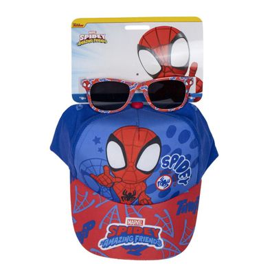 Marvel Spider-Man Kinder Cap mit Brille Marvel Mode Accessoire