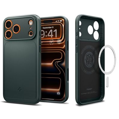 Spigen Thin Fit Case kompatibel mit iPhone 17 Pro – Grün