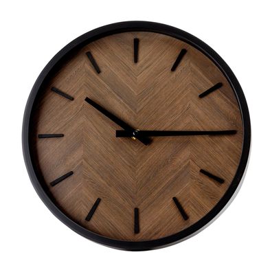 Platinet runde Wanduhr Dämmerung mit geräuschlosem Uhrwerk Quarzmechanismus
