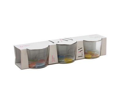 LAV Bodega Cherry Glasschalen, 3er Set, 240 ml - zeitlos & vielseitig einsetzbar