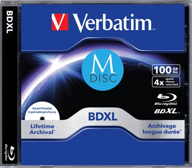 Verbatim M-DISC BD-R XL 100GB/1-4x Jewelcase (1 Disc)