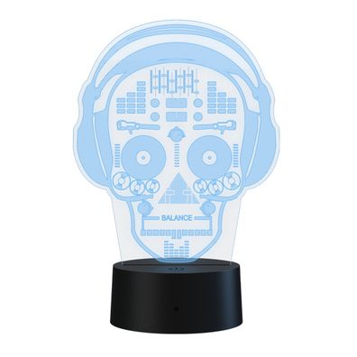 Qware 3D LED Lampe – RGB Tischlampe mit Farbwechsel und Fernbedienung
