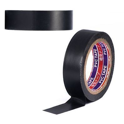 Rosfix Isolierband Schwarz 10?m – PVC 0,13?mm Stärke | 80?°C hitzebeständig