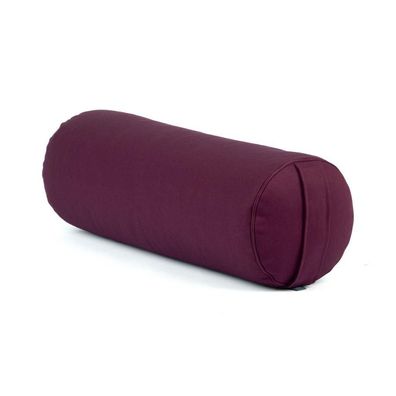 Yoga Bolster ECO Dinkel aubergine Ø 20 x 65 cm