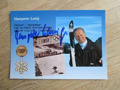 Skilegende Hanspeter Lanig - handsigniertes Autogramm!!!