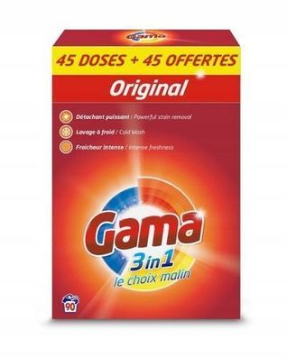 Gama Universelles Waschpulver, 5,85 kg - Effiziente Reinigung für alle Textilien