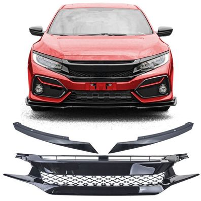 Waben Clean Kühlergrill TR Performance Glanz für Honda Civic X FC FK 2016-2020